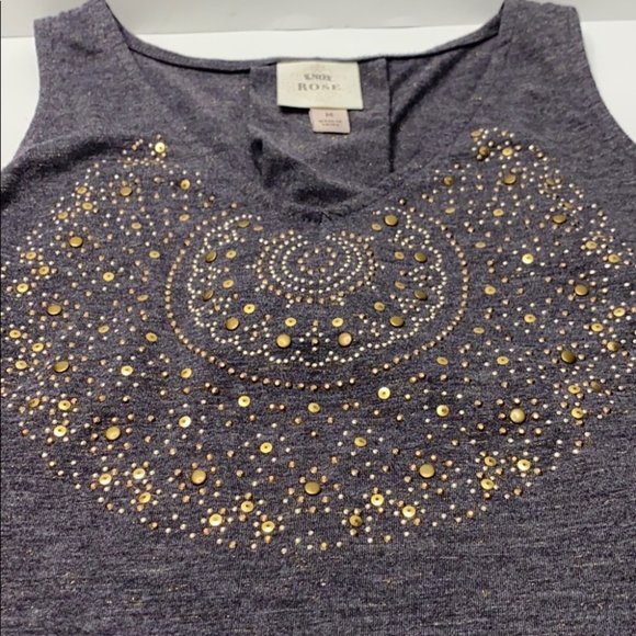 Knox Rose Embellished Tank Top Grey - Picture 5 of 9